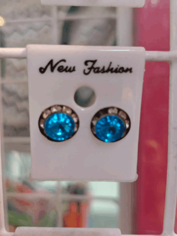 13 Blue diamond earrings